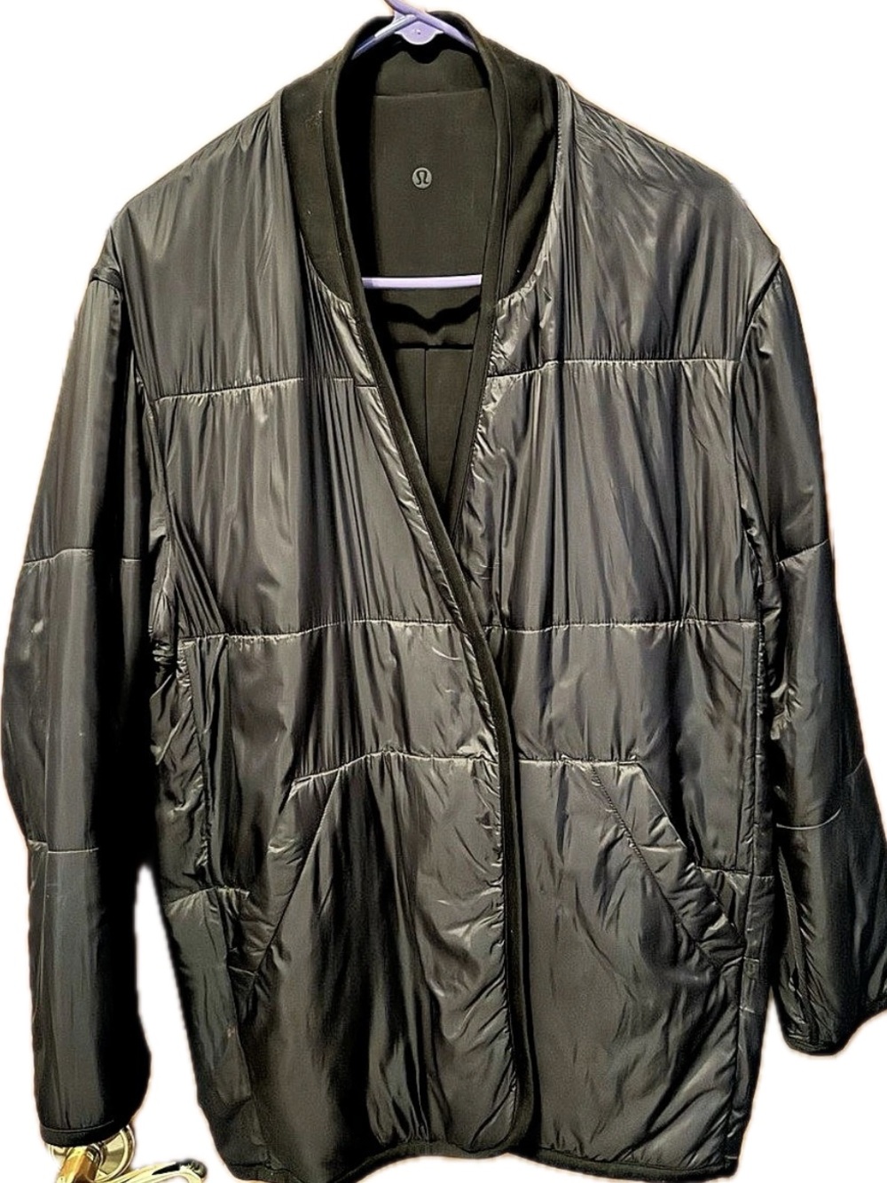 lululemon Black Puffer Reversible Jacket